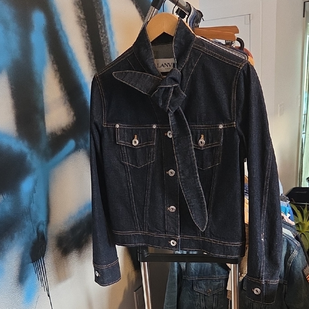 Lanvin Paris Womens Jean Jacket